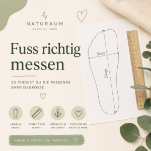 Praktischer Leitfaden zur richtigen Fussmessung für Barfussschuhe